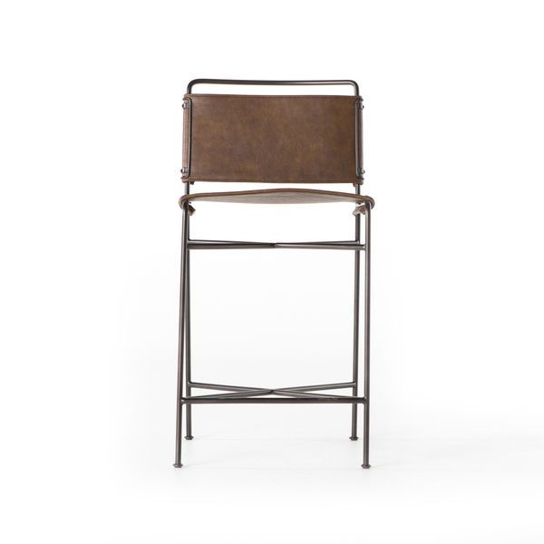 Product Image 6 for Wharton Counter Stool Distressed Brown from Four Hands