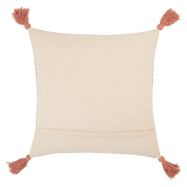 Product Image 1 for Saskia Pink/ Cream Tribal Polyester Throw Pillow from Jaipur 