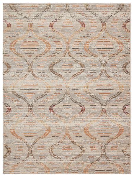 Product Image 4 for Nikki Chu By  Jive Indoor / Outdoor Trellis Gray / Orange Runner Rug from Jaipur 