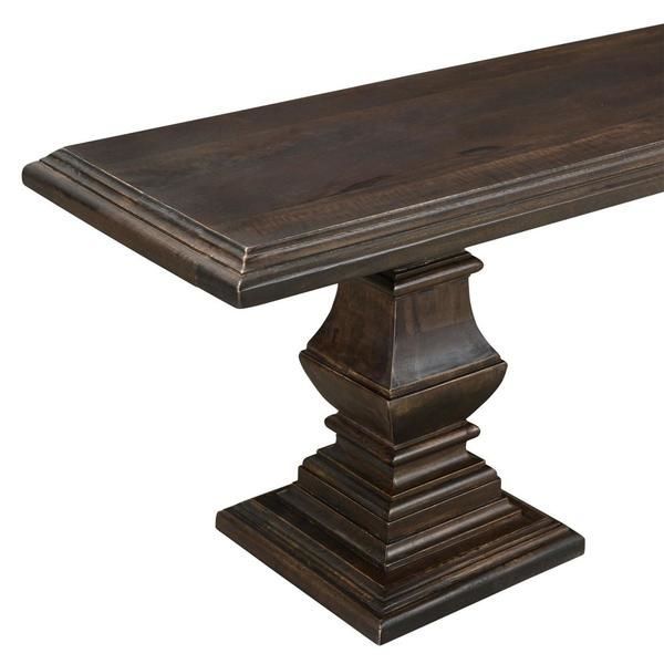 Product Image 3 for Toulon Vintage Brown Mango Wood Dining Bench from World Interiors