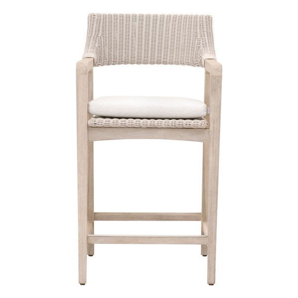 Product Image 1 for Lucia Wicker and Teak Outdoor Counter Stool from Essentials for Living