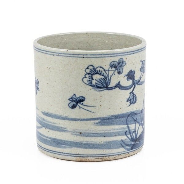 Product Image 2 for Dynasty Blue & White Orchid Pot Bird Floral Motif from Legend of Asia