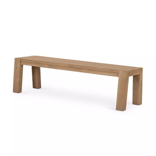 Product Image 3 for Capra Dining Bench Light Oak Resin from Four Hands