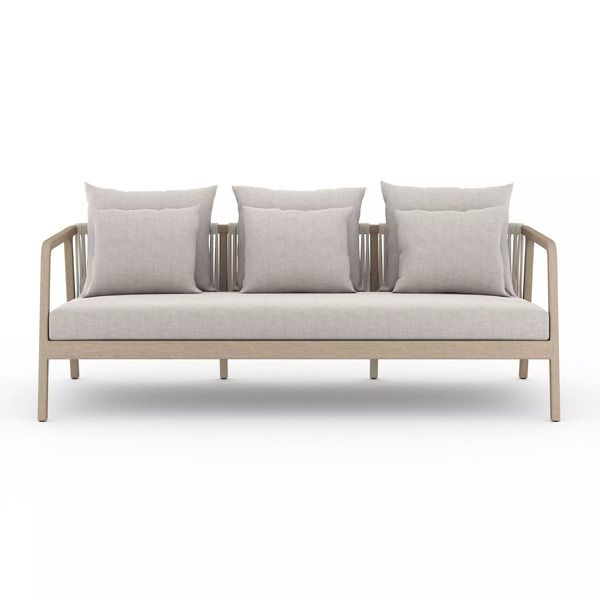 Product Image 1 for Numa Wooden Outdoor Sofa,  Washed Brown from Four Hands