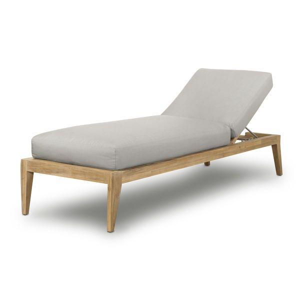 Product Image 1 for Amaya Outdoor Gray Polyester Adjustable Chaise Lounge from Four Hands