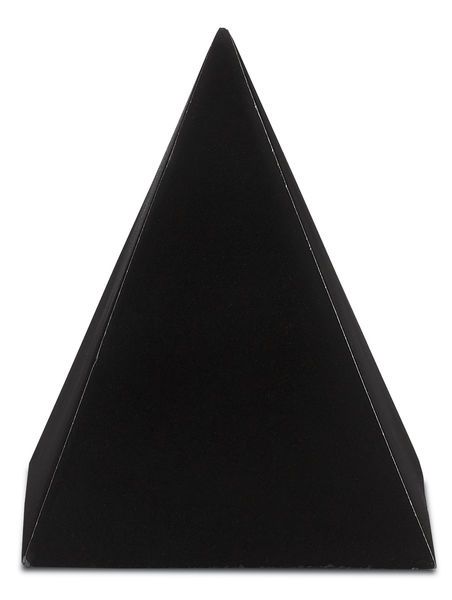 Product Image 1 for Black Concrete Pyramid from Currey & Company