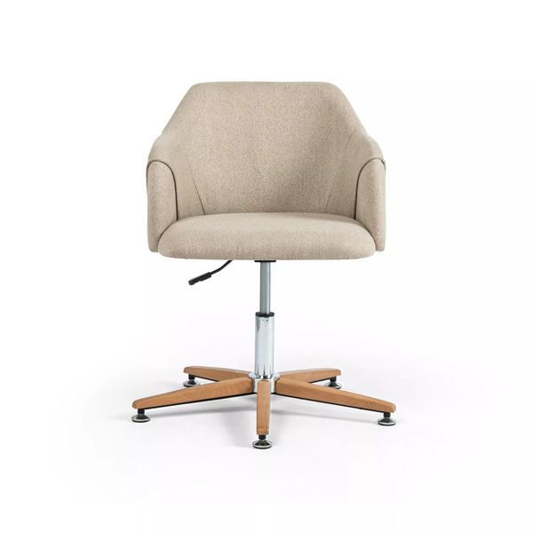 Product Image 1 for Edna Desk Chair - Fedora Oatmeal from Four Hands