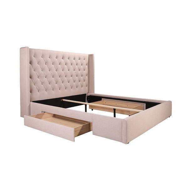 Product Image 2 for Blair 2 Drawer Bed Cappuccino from Moe's