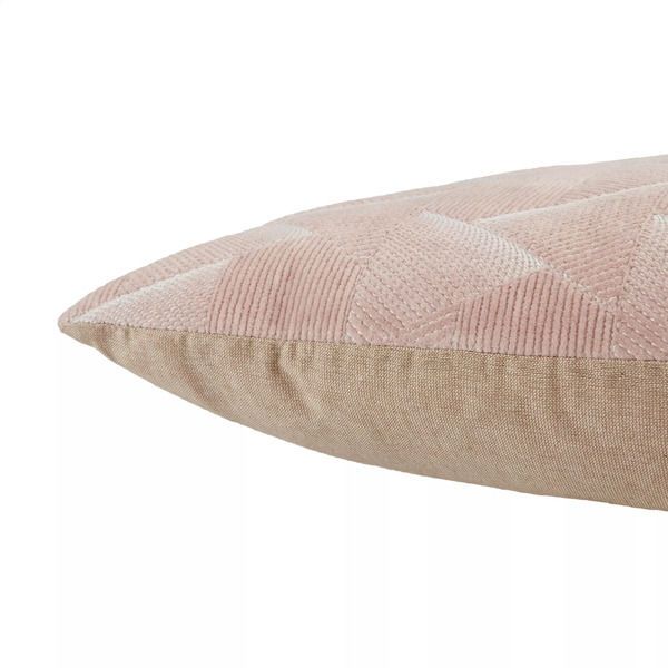Product Image 1 for Jacques Geometric Blush/ Silver Throw Pillow 22 inch from Jaipur 
