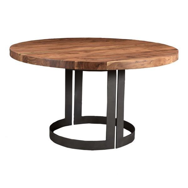 Product Image 1 for Bent Round Dining Table 54" Smoked from Moe's