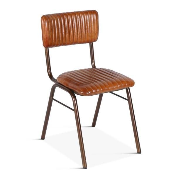 Product Image 3 for Hudson Stitched Leather Side Chairs, Set Of 2 from World Interiors
