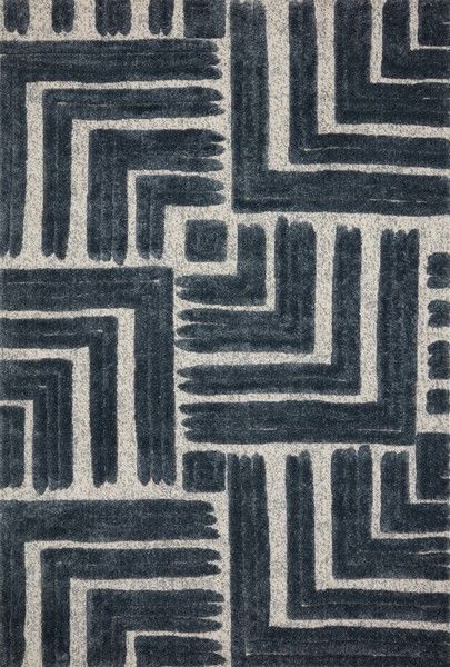 Product Image 1 for Hagen Blue / White Rug - 18" Swatch from Loloi