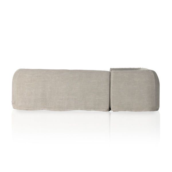 Product Image 3 for Ainsworth Modern Slipcover 2-Piece Sectional - Broadway Stone from Four Hands