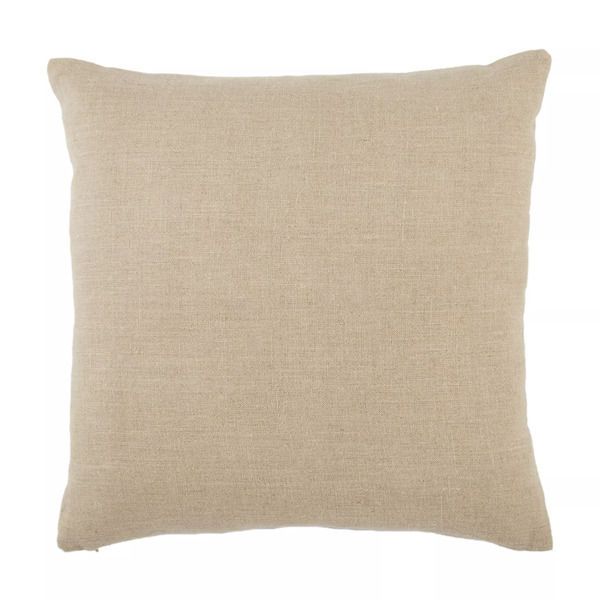 Ortiz Solid Light Gray Throw Pillow 22 inch image 2