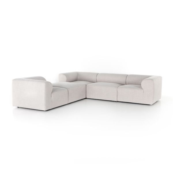 Product Image 1 for Collins 4 Pc Sectional W/Ottoman L Shape from Four Hands