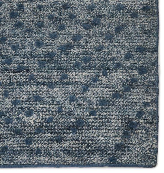 Product Image 2 for Teyla Handmade Dotted Blue/ Gray Rug from Jaipur 