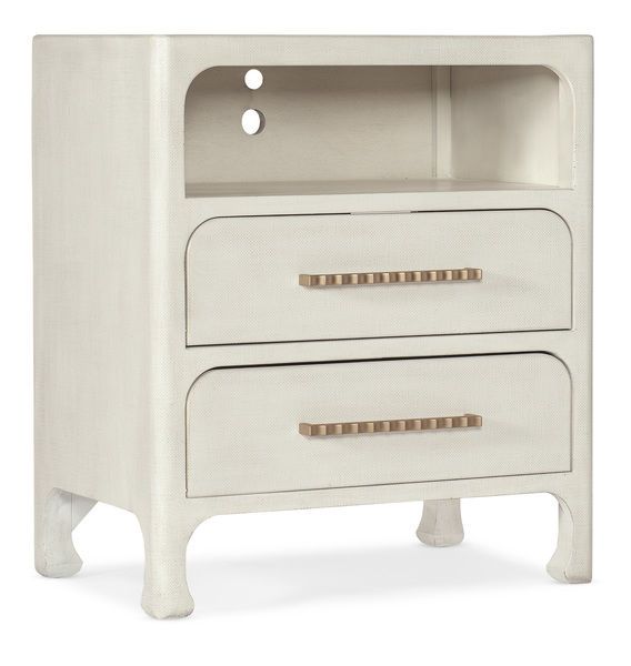 Serenity Wood & Raffia Nightstand Scout & Nimble Scout & Nimble