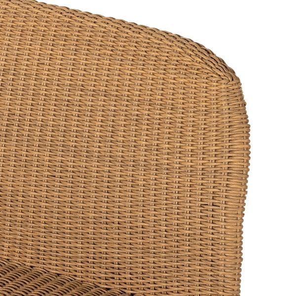 Product Image 10 for Portia Wicker Modern Outdoor Dining Bench - Vintage Natural from Four Hands