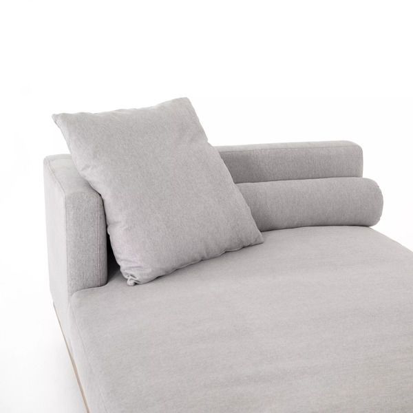 Product Image 2 for Brady Tete A Tete Chaise Vail Silver from Four Hands