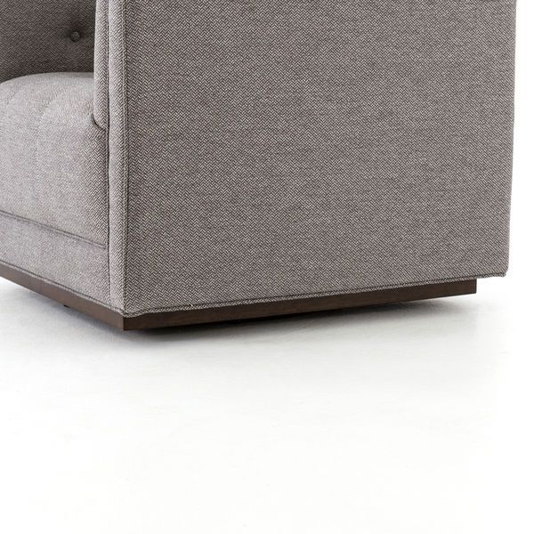 Product Image 3 for Kiera Swivel Chair - Noble Greystone from Four Hands