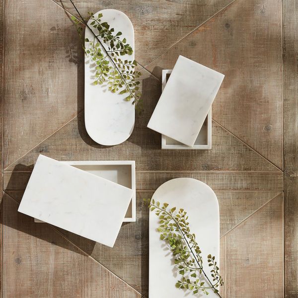 Product Image 2 for Arie White Marble Trays, Set of 2 from Napa Home And Garden