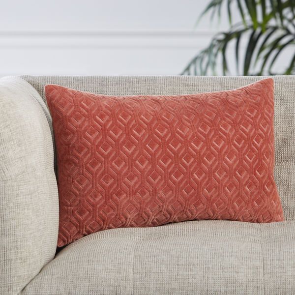 Product Image 1 for Colinet Trellis Dark Pink/ Pink Lumbar Pillow from Jaipur 
