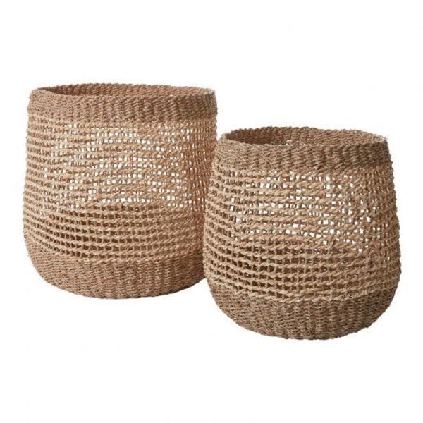 Alaia Seagrass Baskets, Set of 2 image 1