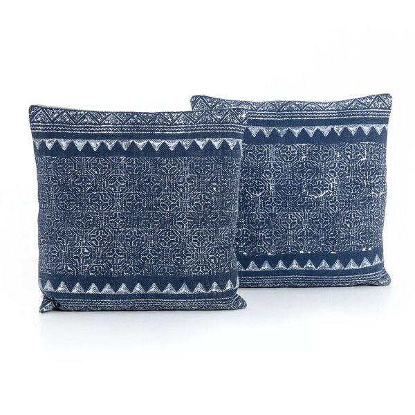 Product Image 1 for Tribal Print Indigo Pillow, Set Of 2 20" from Four Hands