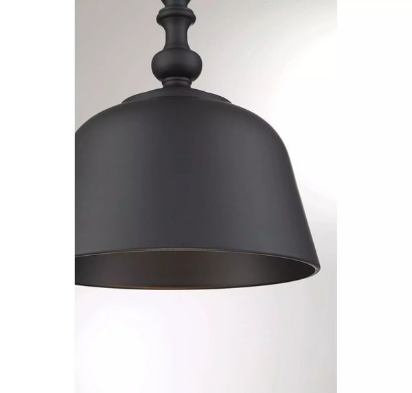 Product Image 3 for Berg Matte Black 1 Light Pendant from Savoy House 