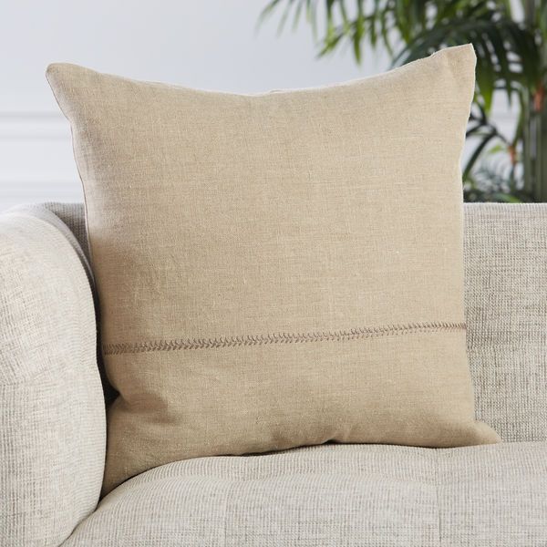 Product Image 1 for Ortiz Solid Light Gray Throw Pillow 22 inch from Jaipur 