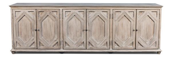 Product Image 1 for Six Diamonds Sideboard  French Gray from Sarreid Ltd.
