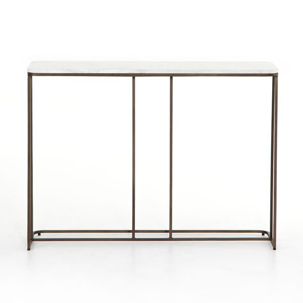 Product Image 3 for Adalley Small Console Iron Matte Brass from Four Hands