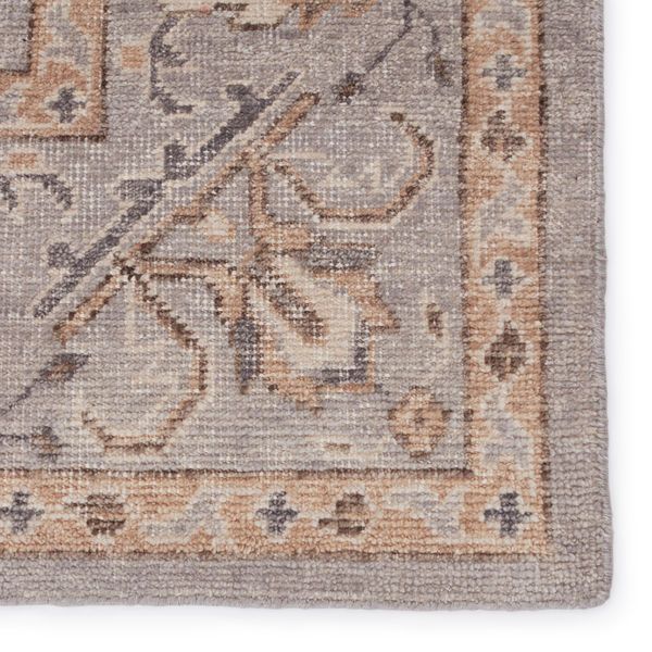 Product Image 2 for Wyndham Hand-Knotted Trellis Light Gray/ Tan Rug from Jaipur 
