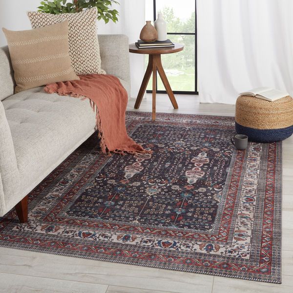 Product Image 4 for Calla Oriental Blue/ Red Rug from Jaipur 