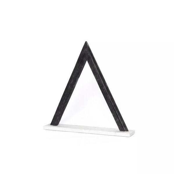 Product Image 1 for Zaria Triangular Sculpture Raw Black from Four Hands