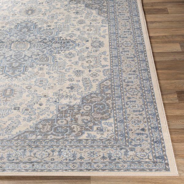 Product Image 4 for Monaco Bright Blue / Cream Rug from Surya