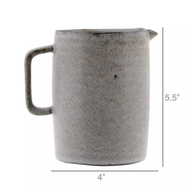 Product Image 2 for Tiburon Pitcher, Ceramic   Light Grey Glaze from Homart