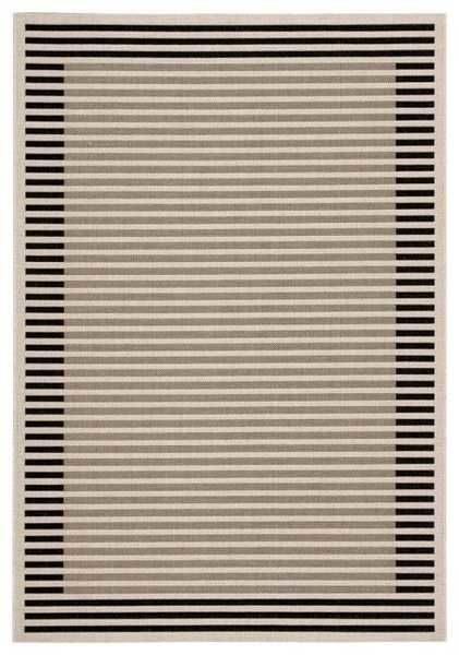 Product Image 2 for Fathom Indoor/ Outdoor Stripe Ivory/ Black Area Rug from Jaipur 