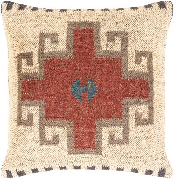 Product Image 1 for Gada Beige / Rust Pillow from Surya
