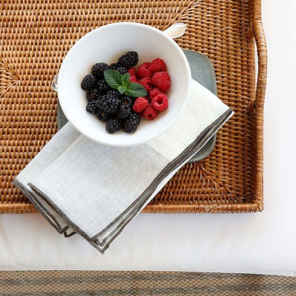 Product Image 4 for Napa Linen Napkins, Set of 4 - Light Grey from Pom Pom at Home