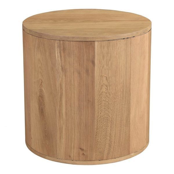 Theo Two Drawer Round Nightstand image 4
