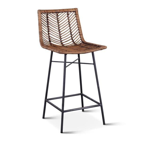 Product Image 1 for Bali Kubu Rattan Bar Chairs, Set Of 2 from World Interiors