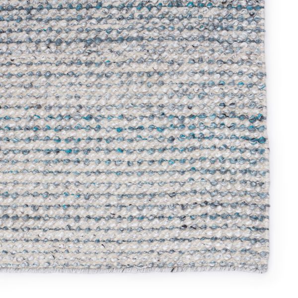 Crispin Indoor/ Outdoor Solid Blue/ White Rug image 4