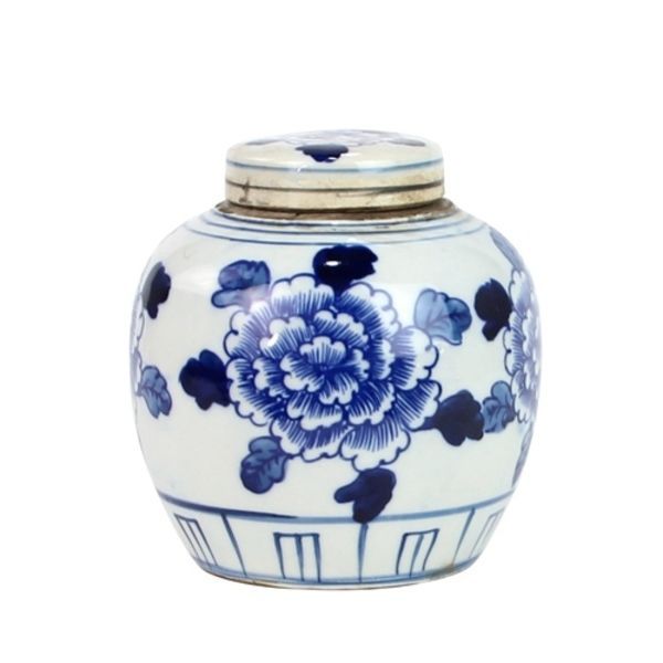 Product Image 2 for Blue & White Mini Jar The Peony from Legend of Asia