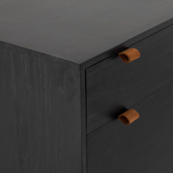Product Image 5 for Trey Desk System With Filing Cabinet - Black Wash Poplar from Four Hands