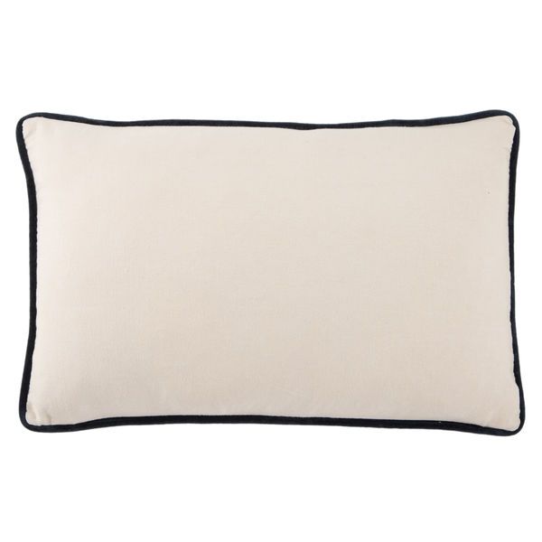 Lyla Solid Pink/ Cream Lumbar Pillow image 2
