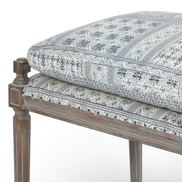 Product Image 3 for Lucille Dining Bench 67" Batik Indigo from Four Hands