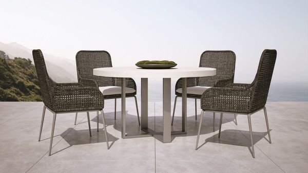 Product Image 1 for Del Mar Sleek Concrete Round Outdoor Dining Table from Bernhardt Furniture
