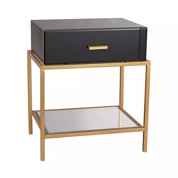 Product Image 2 for Evans Side Table in Black and Gold Leaf from Elk Home