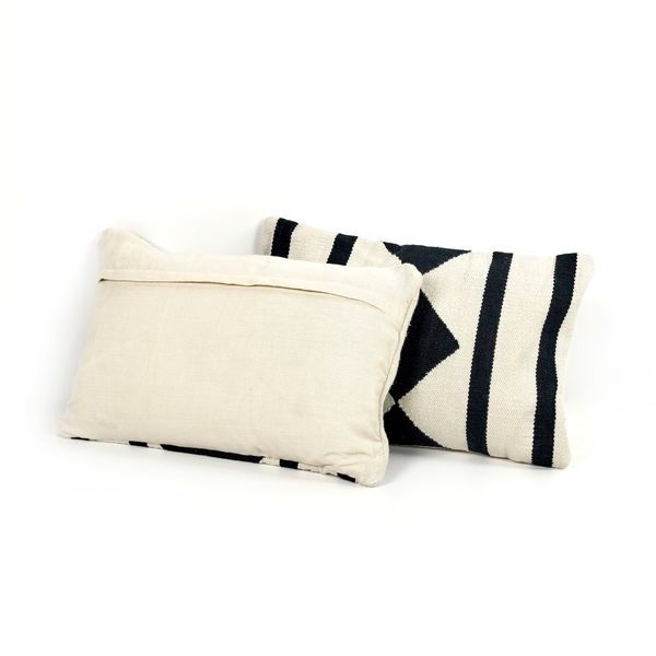 Domingo Diamond Outdoor Pillows, Set of 2 image 4